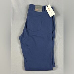 KJUS Womens Golf Pants Ikala Large 40 Navy Viscose Polyamide Spandex